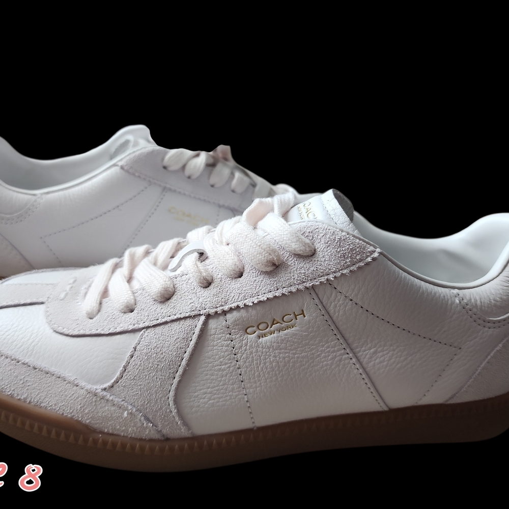 Coach White Leather Sneakers